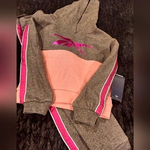 NWT Reebok Girls Sweat Suit